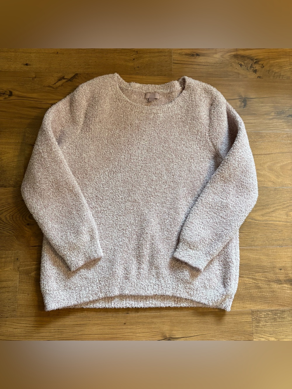 Barefoot Dreams Plush Crewneck Sweater in Light Pink